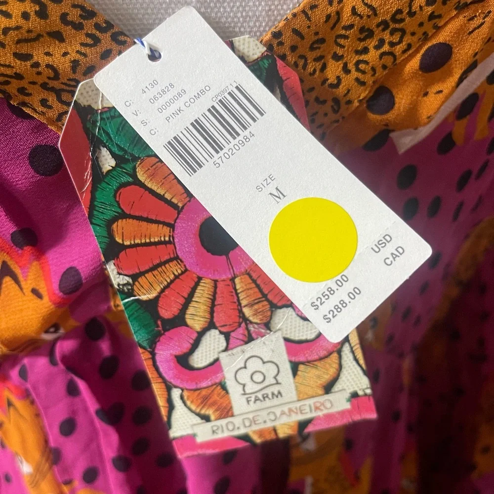 Incredible Anthropologie leopard low cut dress by Farm - Picture 5 of 6
